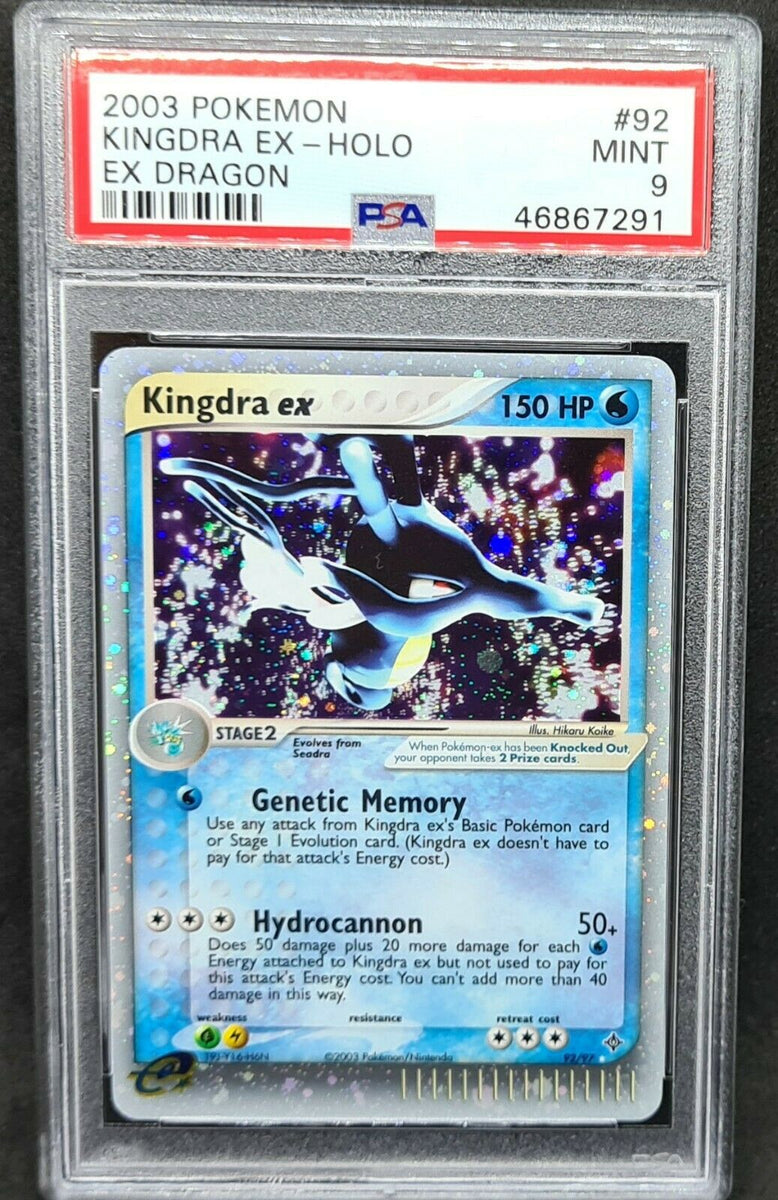 Kingdra EX 92/97 Holo Pokemon EX Dragon - PSA 9