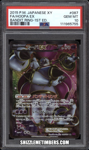 Hoopa EX 087/081 Full Art XY Japanese 1st Edition Bandit Ring - PSA 10