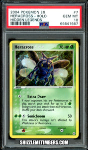 Heracross 7/101 Holo EX Hidden Legends - PSA 10