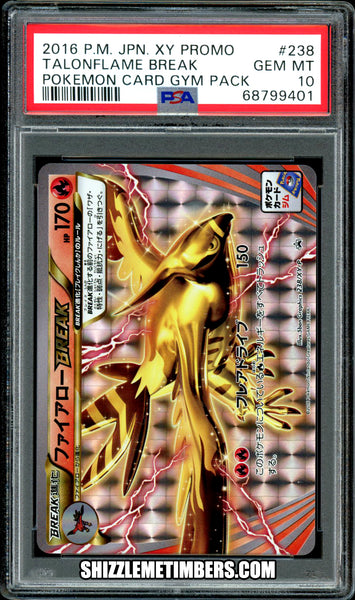 Talonflame BREAK 238/XY-P Promo Pokemon Japanese Gym Pack - PSA 10