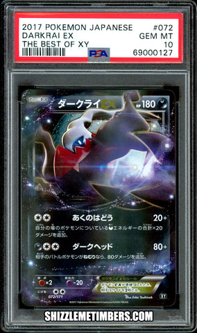 Darkrai EX 072/171 Pokemon Japanese Best of XY - PSA 10