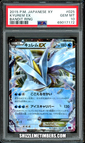 Kyurem EX 025/081 Japanese Unlimited Bandit Ring XY7 - PSA 10