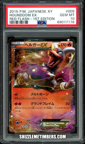 Houndoom EX 009/059 1st Edition Japanese XY Red Flash XY8 - PSA 10