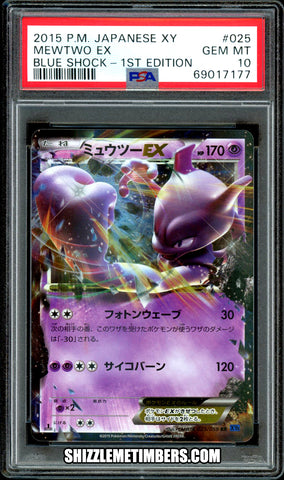 Mewtwo EX 025/059 1st Edition Japanese XY Blue Shock XY8 - PSA 10