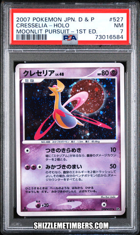 Cresselia 527 Holo Japanese Moonlit Pursuit 1st Edition Diamond Pearl - PSA 7