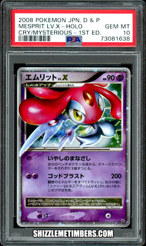 Mesprit LV. X Japanese 1st Edition Diamond Pearl Cry Mysterious - PSA 10