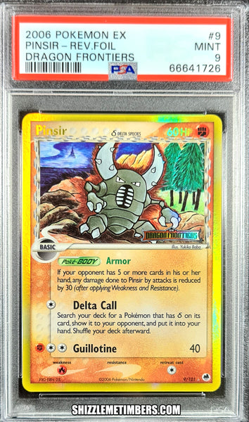 Pinsir 9/101 Reverse Holo EX Dragon Frontiers - PSA 9