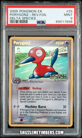 Porygon2 25/113 Reverse Holo Pokemon EX Delta Species - PSA 9