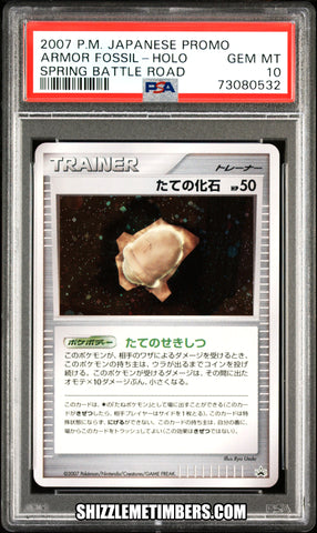 Armor Fossil Promo Holo Japanese Spring Battle Road Prize - PSA 10