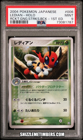 Ledian 006/084 Holo Japanese 1st Edition Rocket Returns - PSA 9