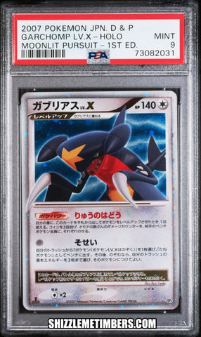 Garchomp LV X Japanese Pokemon 1st Diamond Pearl Moonlit Pursuit - PSA 9