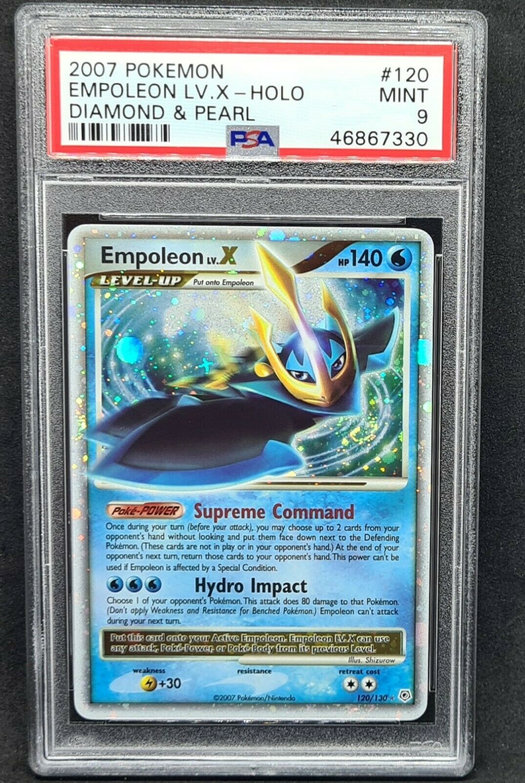 Pokemon TCG - Rare Empoleon Lv. X Diamond & Pearl Holographic Card